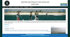 Desktop Screenshot of centrenautiquelesconil.com